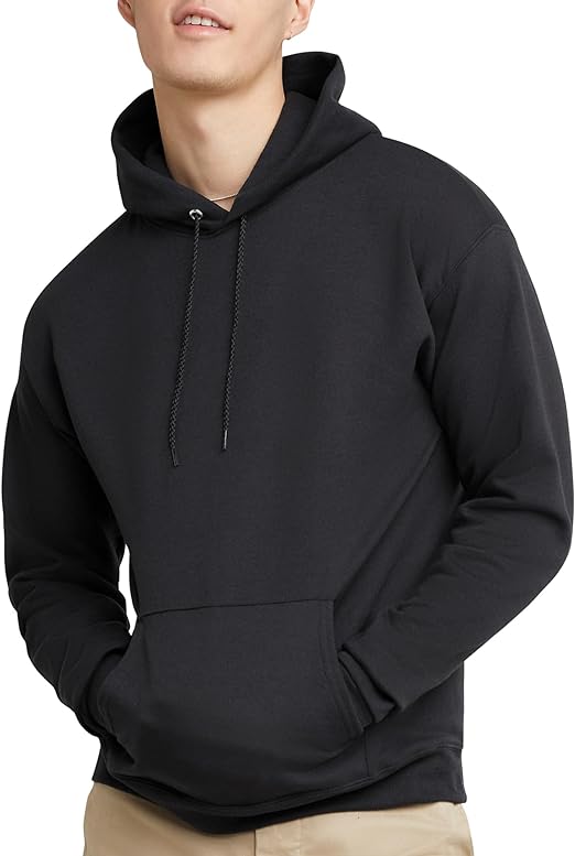 Hanes mens Ecosmart Hoodie, Midweight Fleece Sweatshirt, Pullover Hooded Sweatshirt for men