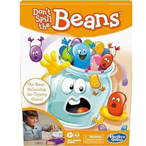 Hasbro Gaming Don't Spill The Beans Game for Kids, Easy and Fun Balancing Game for Kids Ages 3 and Up, Preschool Games for 2 Players, Kids Board Games